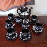 Complete Vallauris Ceramic Coffee Service, 1960s. Signed.