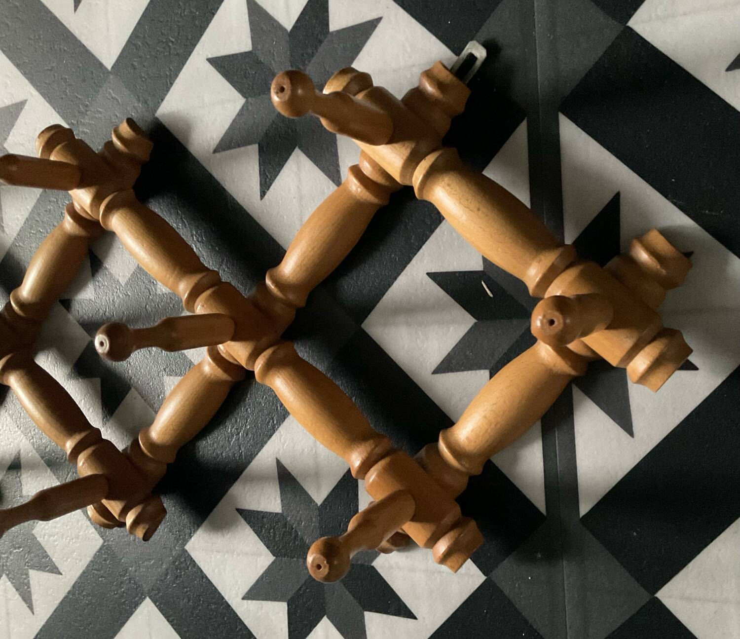 1970s accordion coat rack
