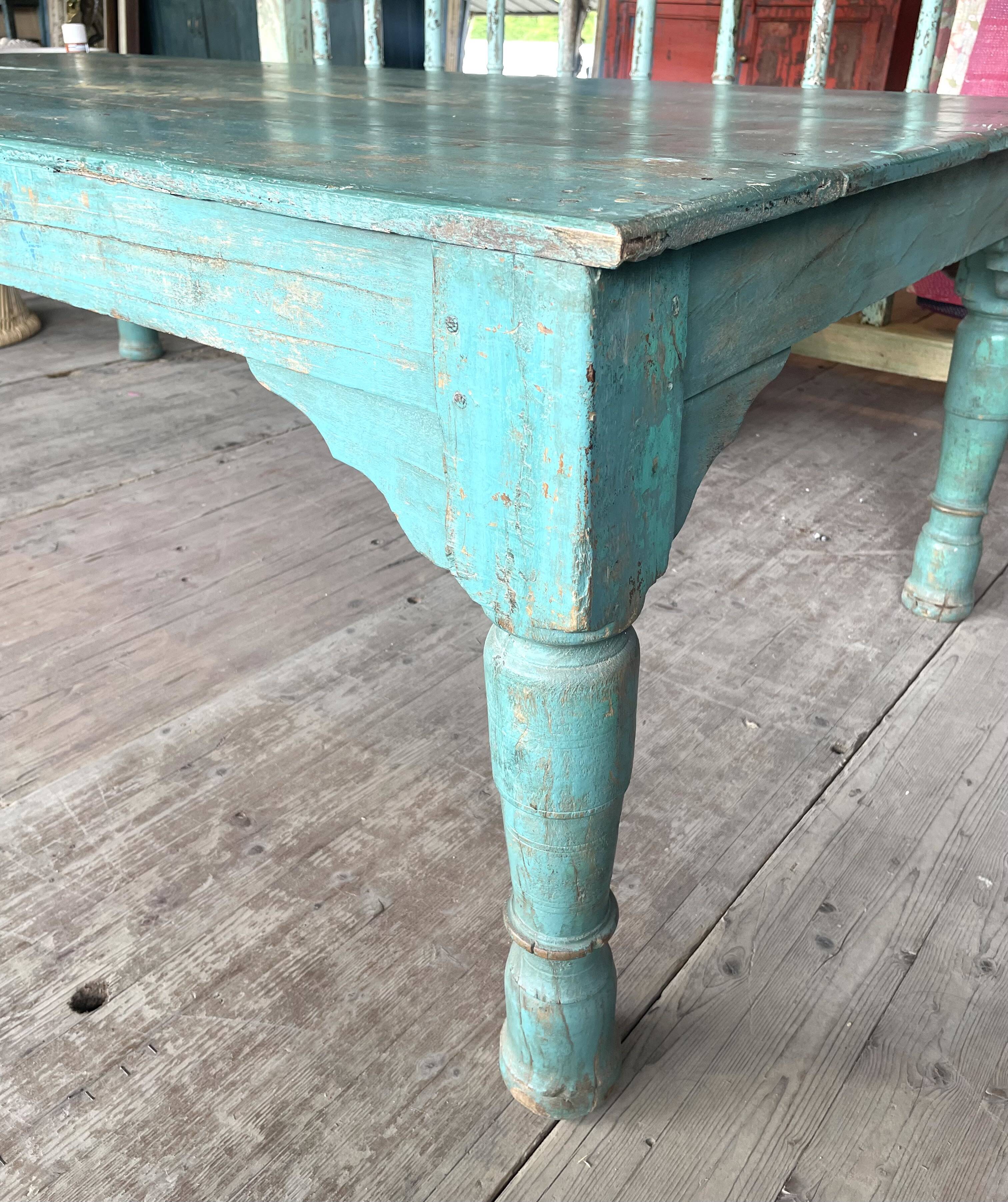 Large Indian teak coffee table