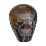 Vintage acid-etched vase