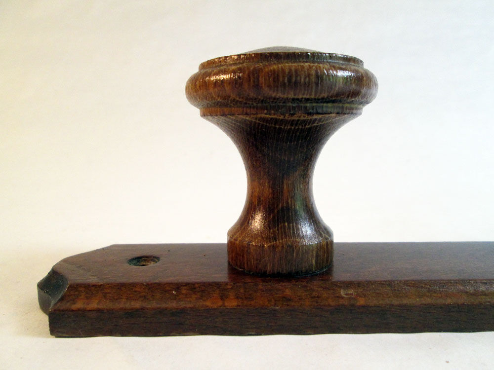 Wooden wall coat rack 2 hooks