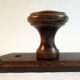 Wooden wall coat rack 2 hooks