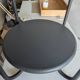 Table ronde Bauhaus double plateaux grise