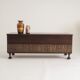 Italian brutalist rosewood chest by Santambrogio & De Berti