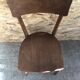 Série de 6 chaises bistrot scandinave bois vintage