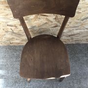 Série de 6 chaises bistrot scandinave bois vintage