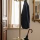 Vintage Cream Curved Wood Thonet Coat Rack