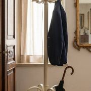 Vintage Cream Curved Wood Thonet Coat Rack