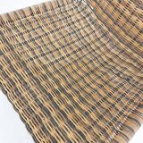 Set of four rattan S-chairs