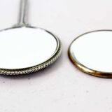 Old hand mirror duo