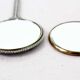 Old hand mirror duo