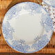 Set of 4 large flat plates iron earth k-g luneville model "mauresque" 1890