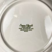 Set of 8 large porcelain plates Cameo Florals Malaysia 1970–90