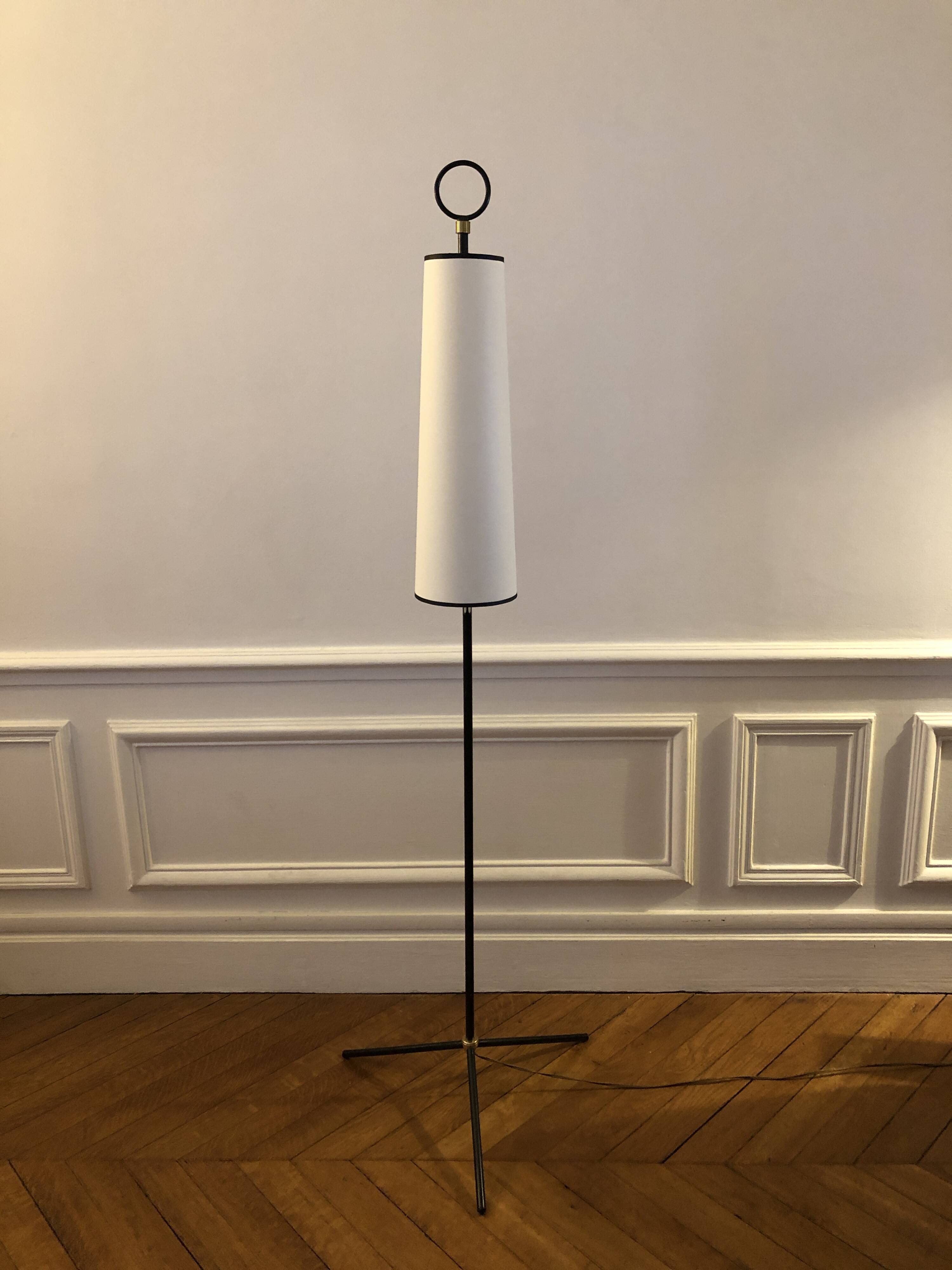 Lampadaire minimaliste tripode 1950