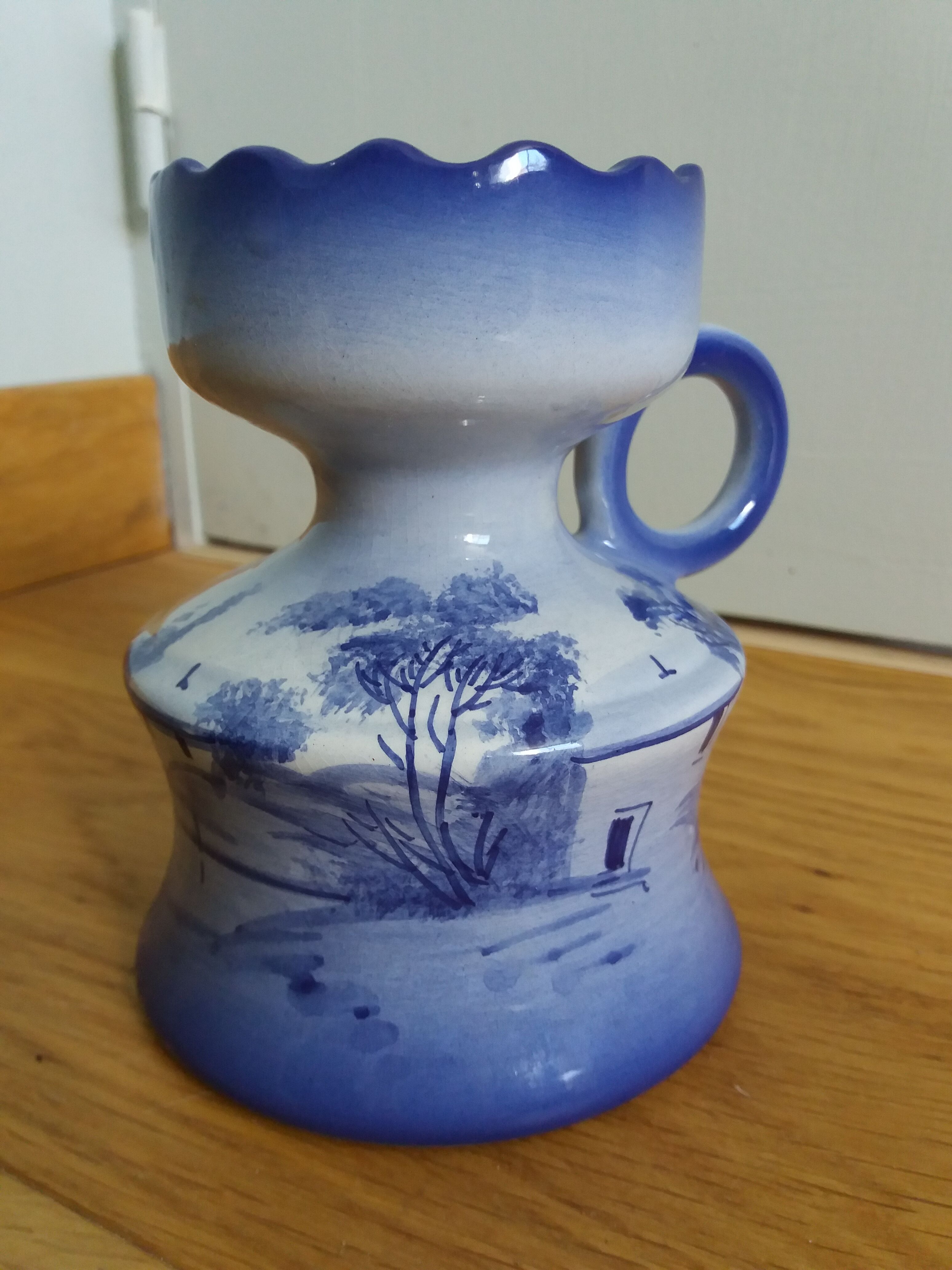 Candlestick ceramic vase hand-painted decoration