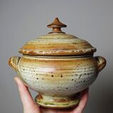 Glazed stoneware pot, Prudhomme La Borne vintage 60s-70s