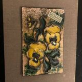 Small enamelled cloisonné panel