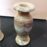 2 soliflore vases in onyx