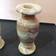 2 vases soliflore en onyx