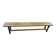 Solid oak farmhouse bench 220cm for rustic farmhouse table 1950