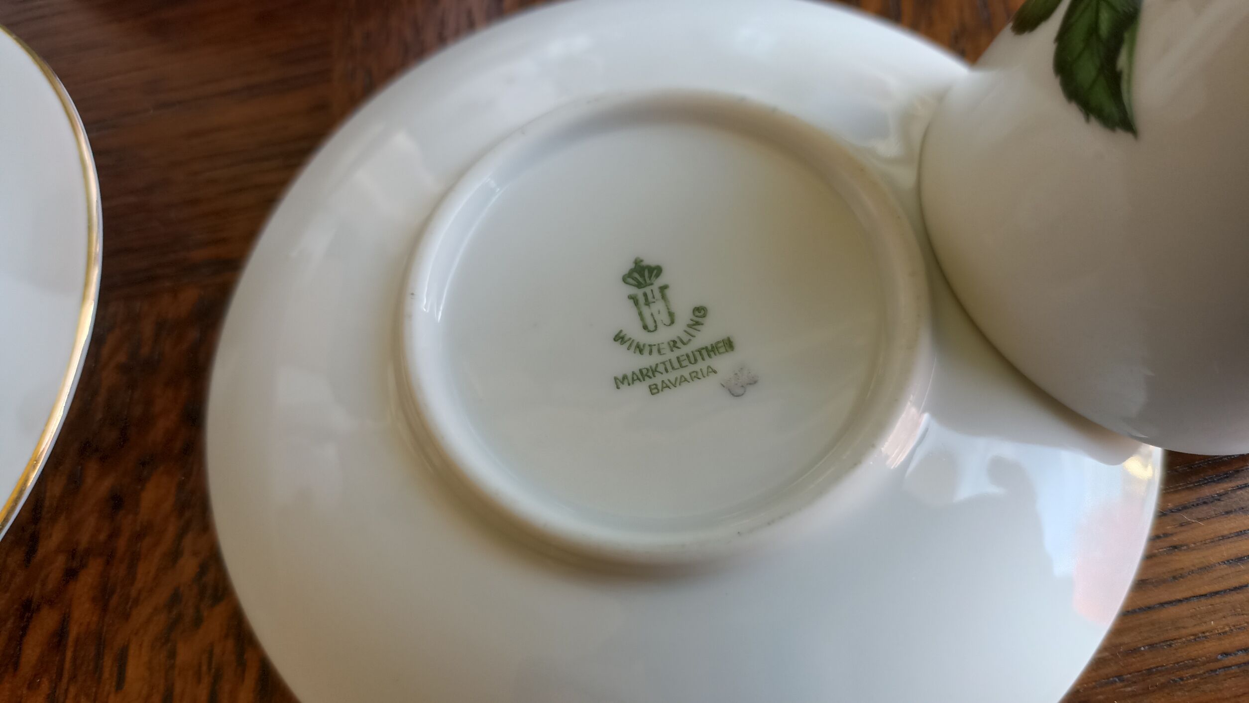 6 espresso cups in Bavarian porcelain Winterling Marktleuthen