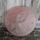 Vintage Art Deco ceiling light, bowl suspension with leaf patterns, pink.