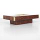Coffee table "Alveo" attributed to Willy Rizzo for Mario Sabot, Italy.