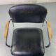 Fauteuil de bureau tubulaire noir