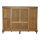 Bibliothèque-armoire Art Nouveau en noyer burr et chêne par Léon Jallot