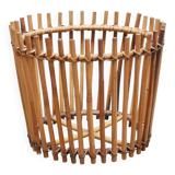 Vintage rattan planter