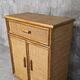 Buffet - Chest of drawers in woven rattan and vintage natural bamboo