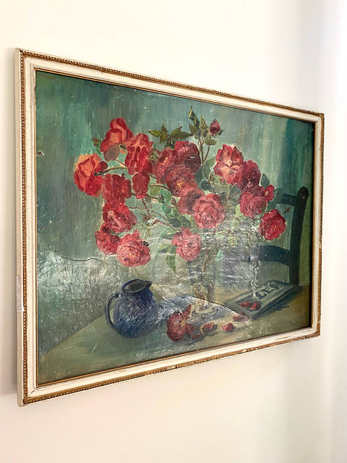 Old oil on wood dating from 1960