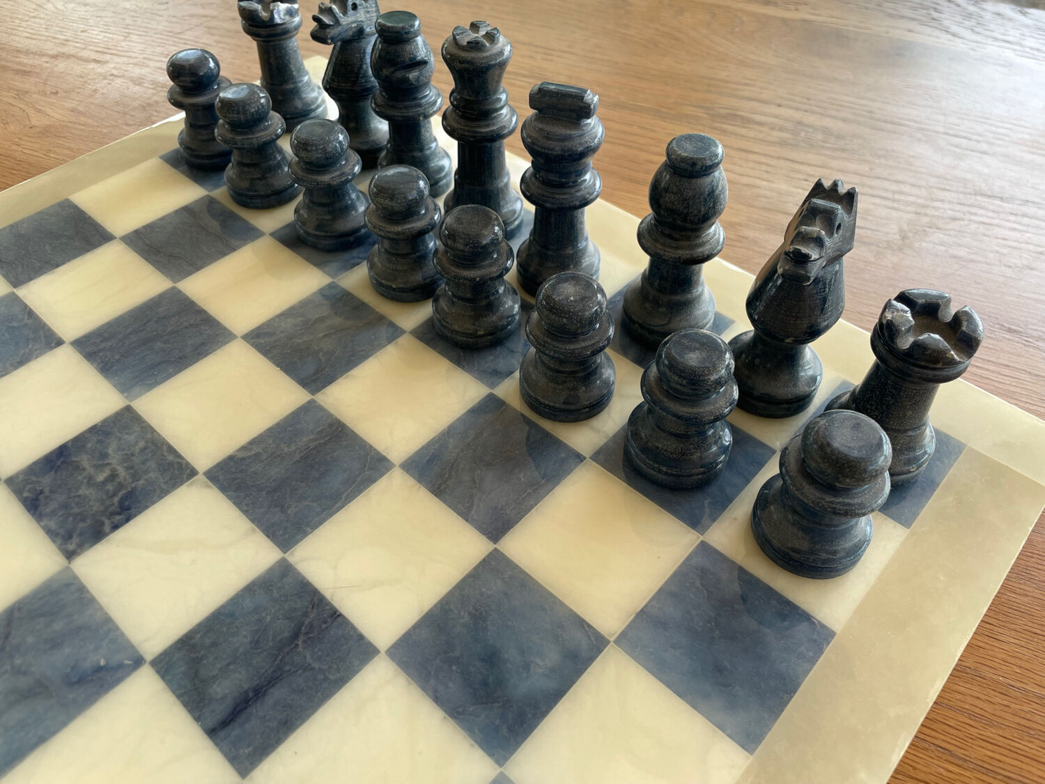 Alabaster chess game