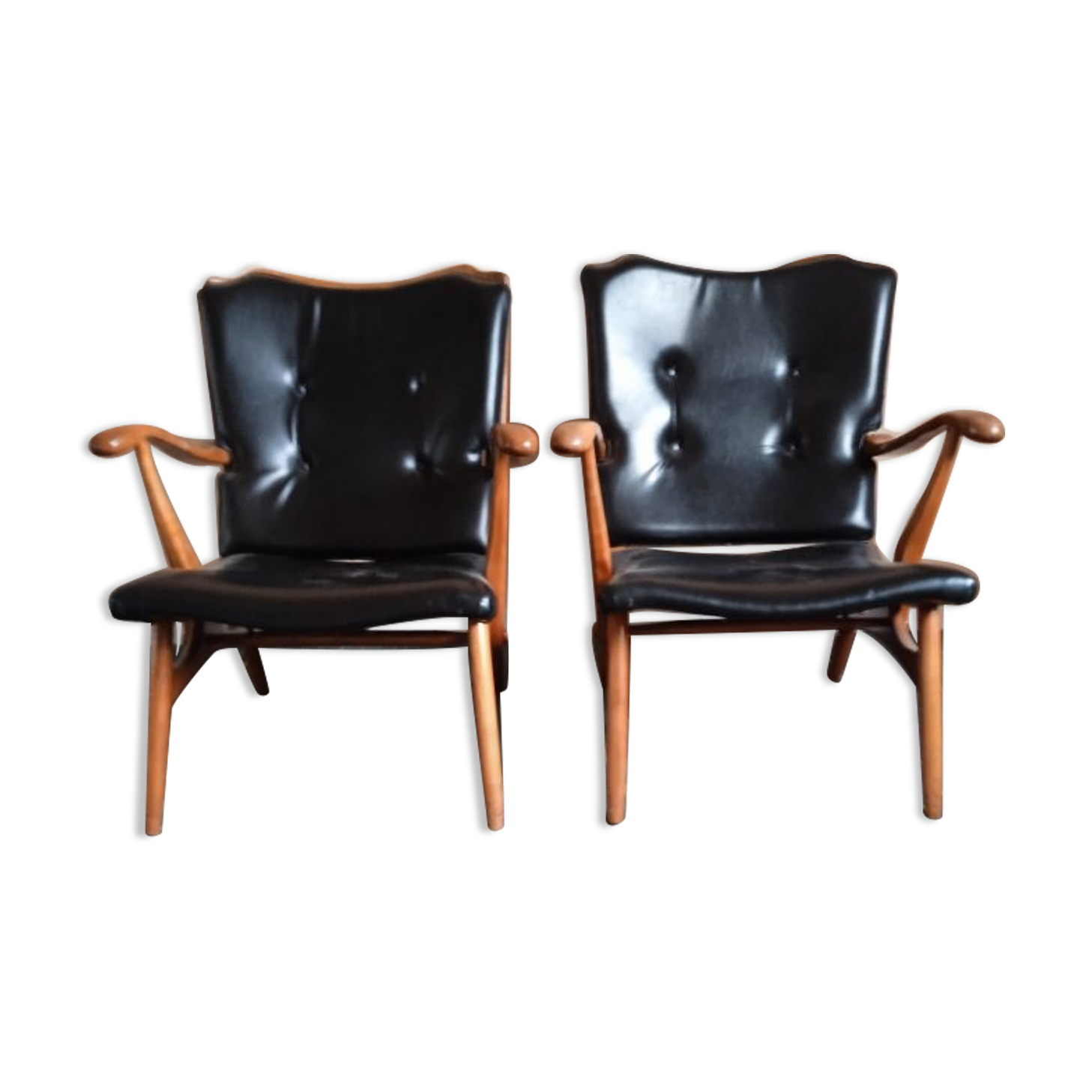 Pair of Scandinavian armchairs