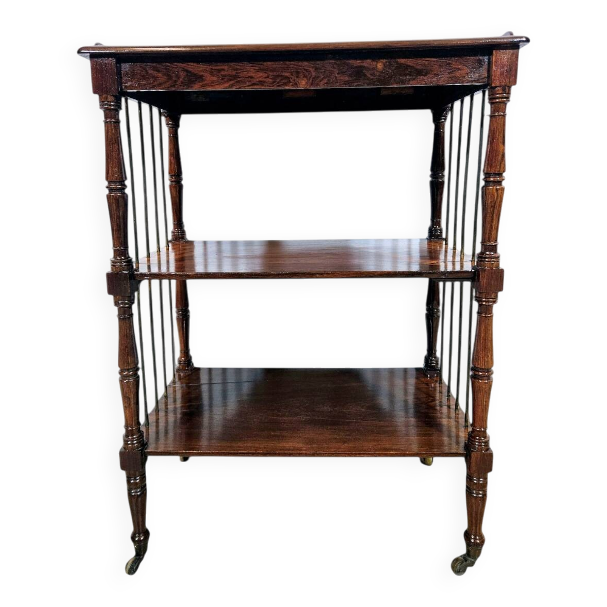 Étagère en polisandre Art Nouveau, début du 20e siècle
