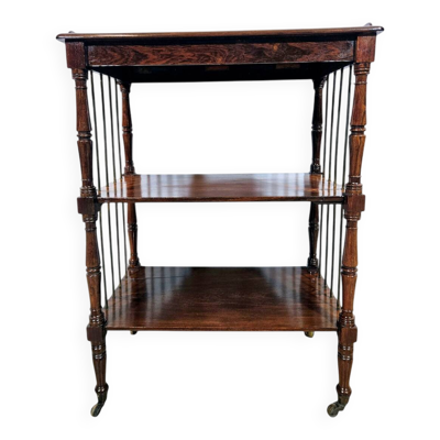 Étagère en polisandre Art Nouveau, début du 20e siècle