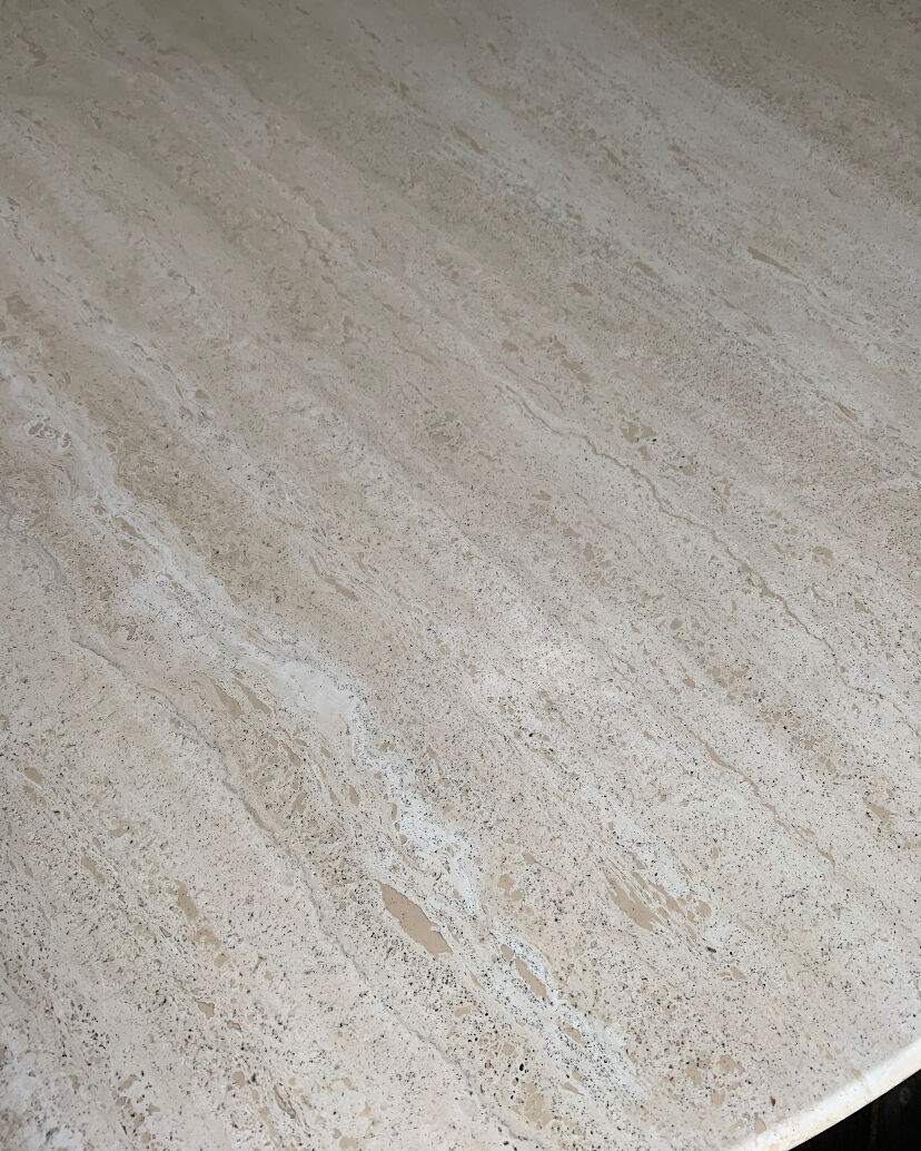 Table Carlo Scarpa in travertine