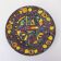 Flat fat lava, ethnic decor, West Germany, signed