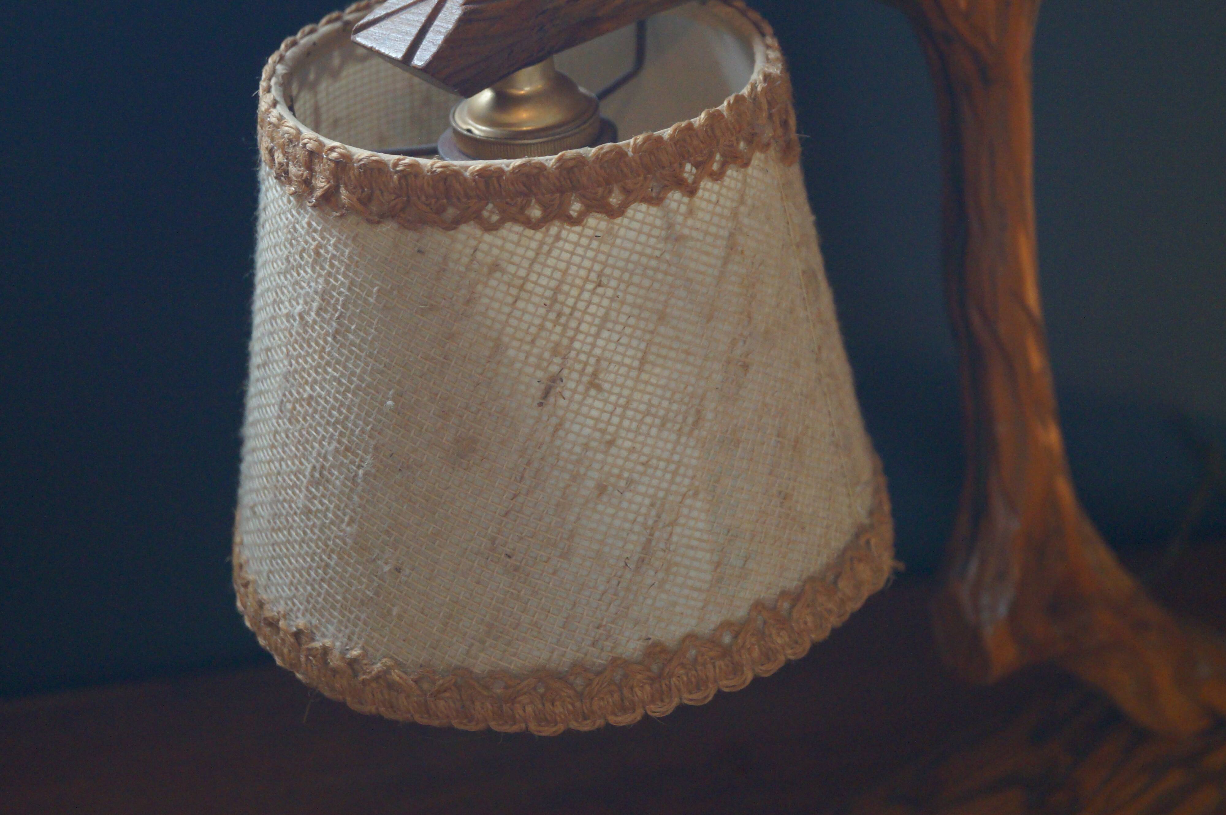 Wooden bird lamp 1940