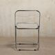 Giancarlo Piretti Plia Folding Chair Chrome for Anonima Castelli