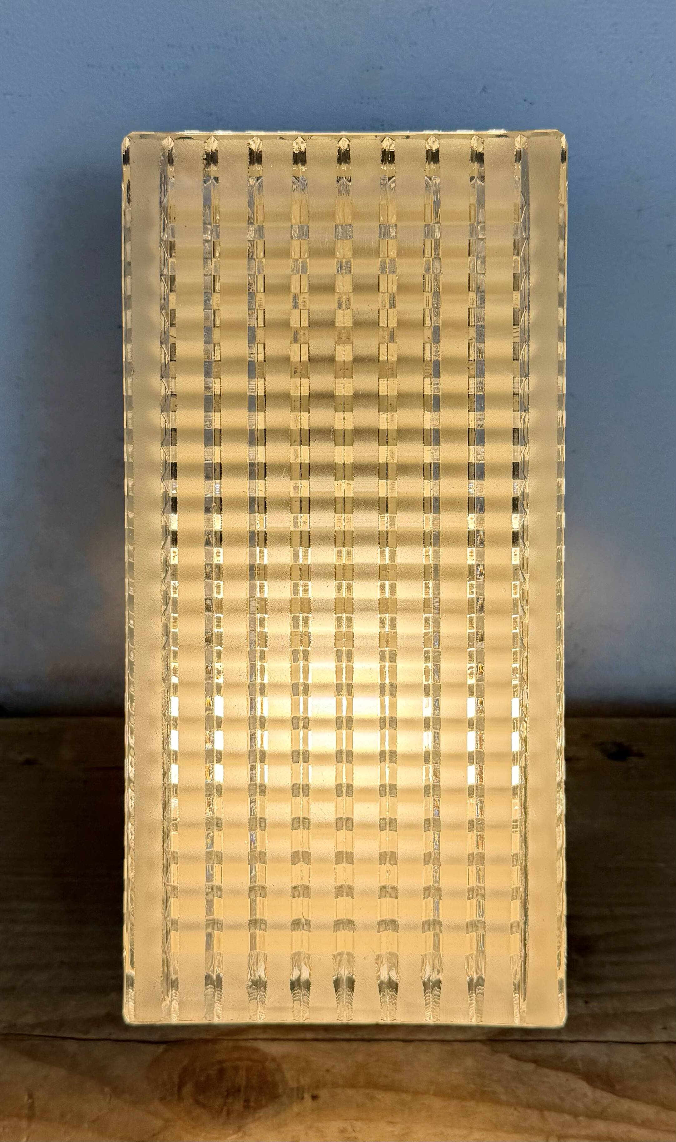Vintage Glass Wall or Ceiling Light from Napako, 1970s