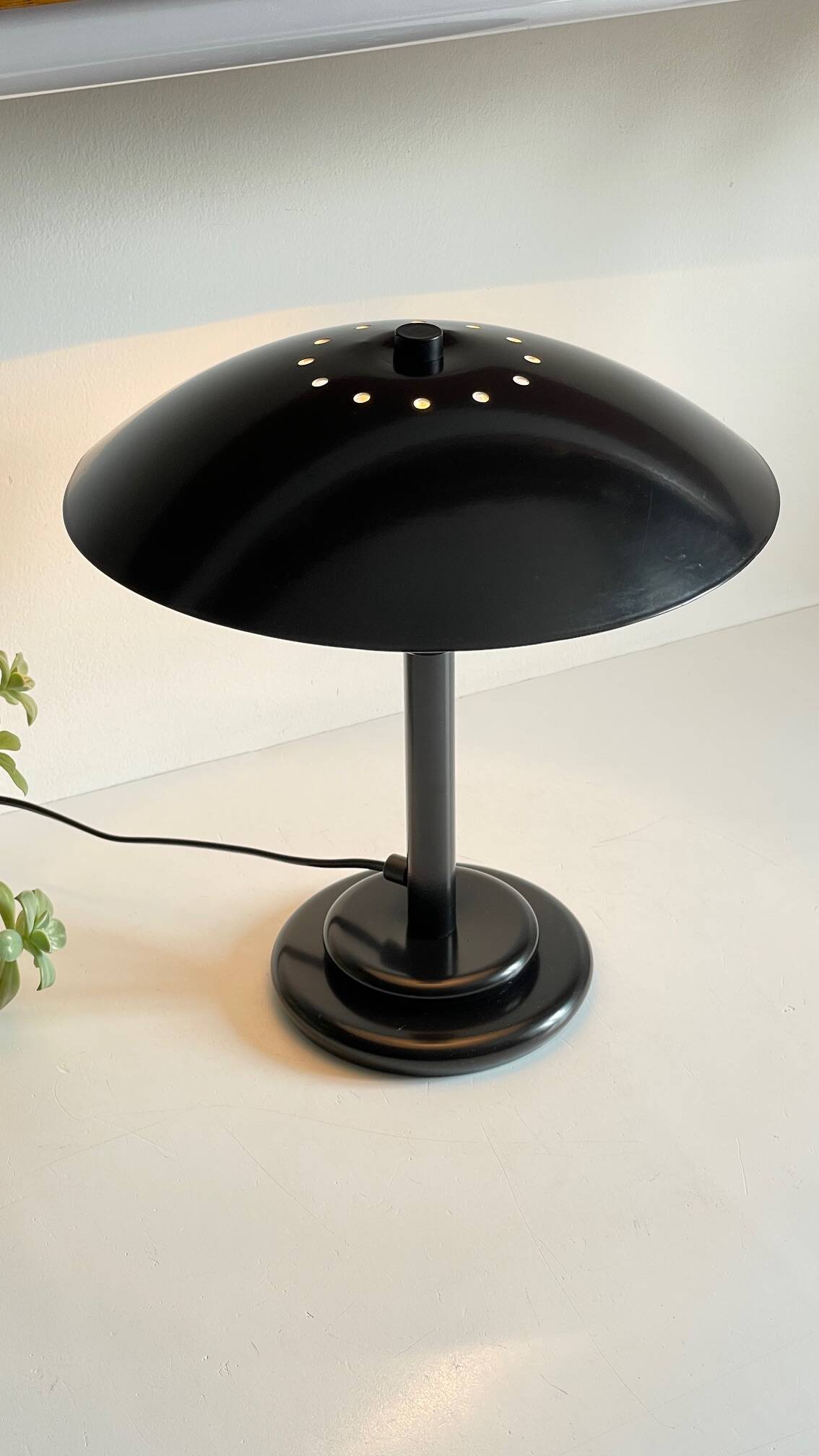 Vintage steel desk lamp by Aluminor