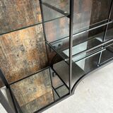 Séparateur de pièce/vitrine au design vintage