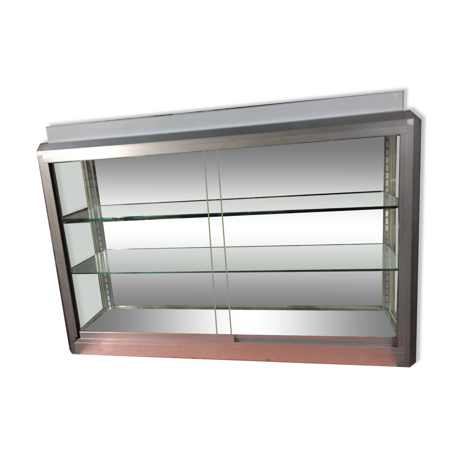 Illuminating showcase aluminum frame