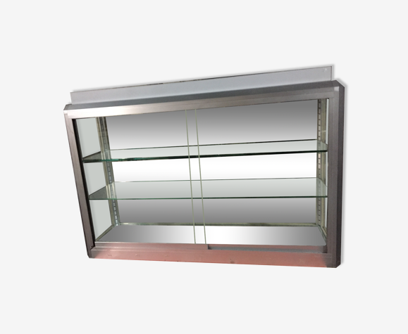 Vitrine éclairante cadre alu