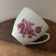 Superb Singer Limoges pink floral porcelain cup