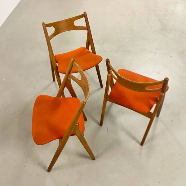 Chaises de salle à manger Hans Wegner par Carl Hansen, années 1960