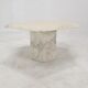 Set of 3 Italian Carrara Marble Side Tables, 1980s