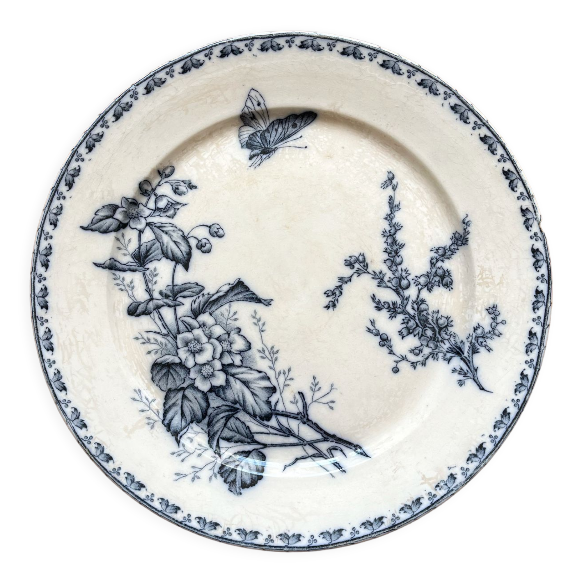 Carmen ironstone footed dish, imported by Vermont Frères Paris