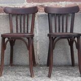 Chaises bistrot Baumann, années 50. (Lot de 4)